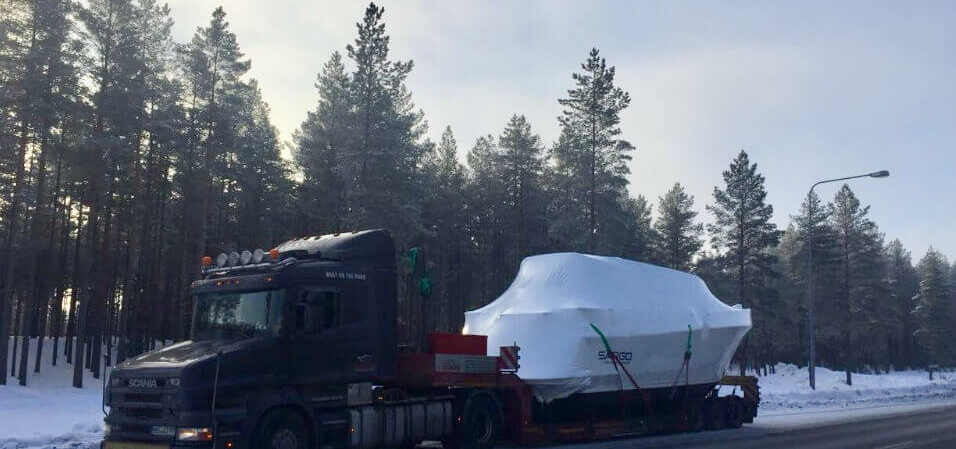 Transport of a Sargo 36 from Kokkola/FIN to Mandelieu/FR