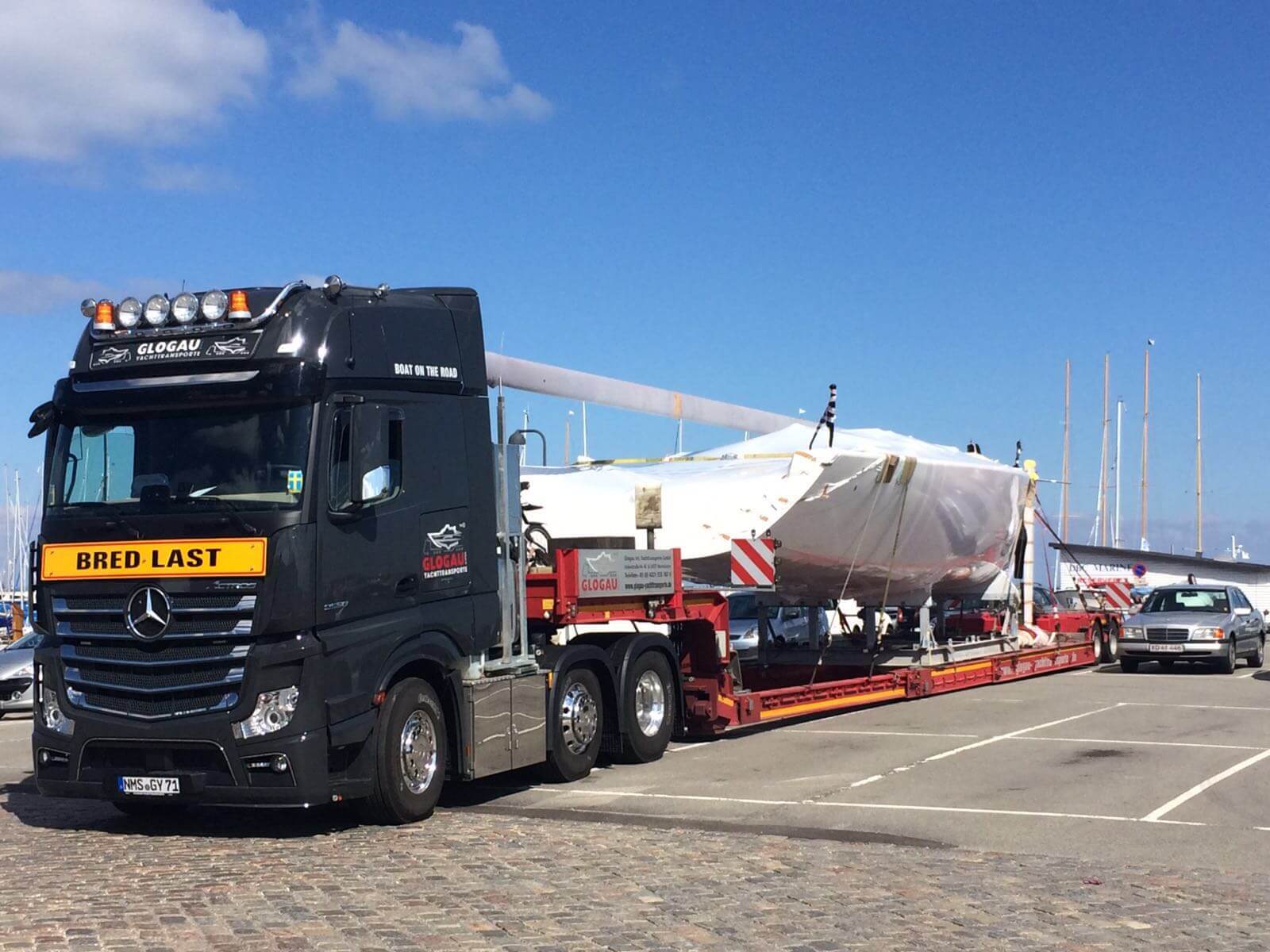 yacht transport lkw kosten